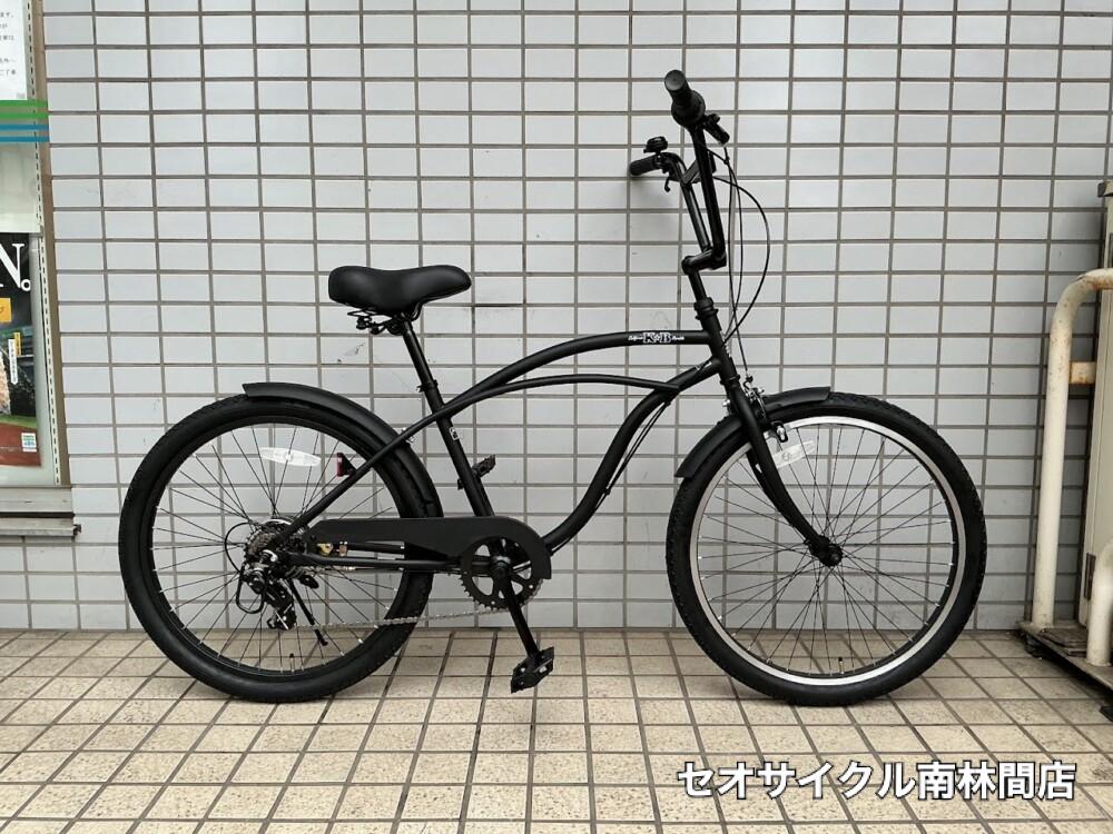 【引き取り限定】KB ビーチクルーザー ブラック Rainbow Bicycle 『KB』ビーチクルーザーの取り扱いとお渡しです