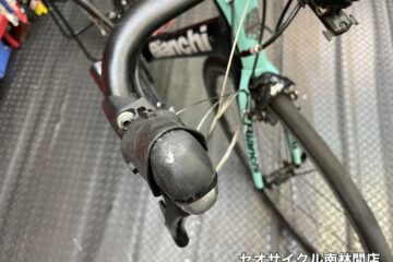 ロードバイク 内蔵式のシフトインナーワイヤー交換
