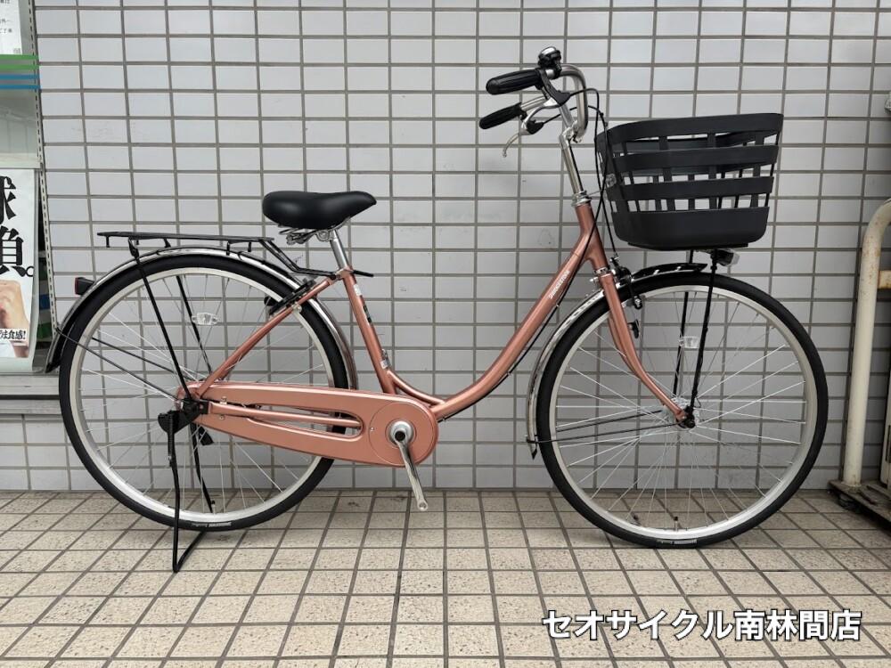 【受け渡し限定】BRIDGESTONE/ シティサイクル/ ピンク ブリヂストンのお得なお買い物・お出かけ自転車『フレーミー』ピンク