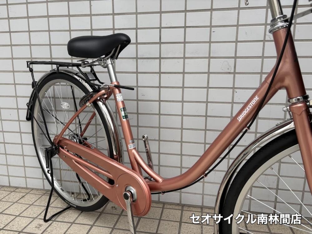 ブリヂストンのお得なお買い物・お出かけ自転車『フレーミー』ピンク