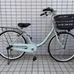 人気のブリヂストン自転車[フレーミー]サファイヤブルー・ミント・ピンクゴールド を続けてお渡しです♪